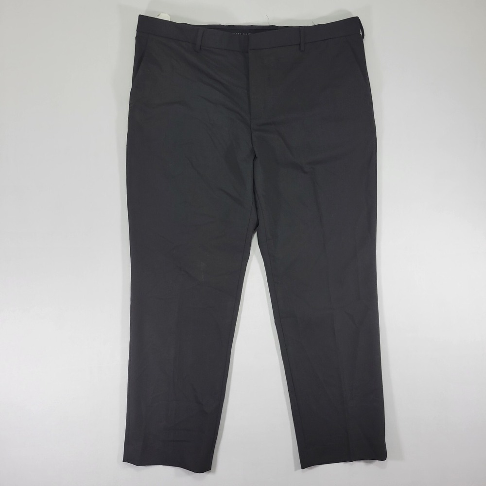 Perry Ellis Men's Stretch Black Dress Pants Size 40 x 30 NEW